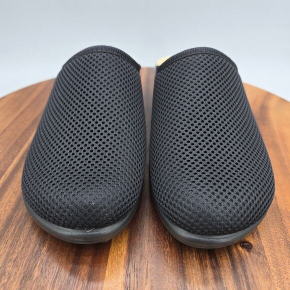 Fly Flot Mules Women's 8 39 Black Mesh Slip On Clogs Comfort Italy Shoes - Picture 2 of 7